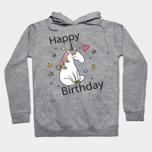 Happy Birthday Unicorn Hoodie